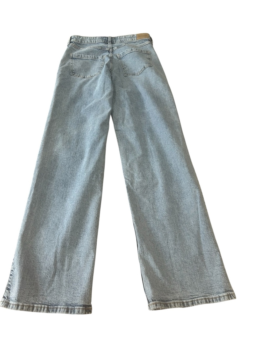 Abercrombie kids high rise wide leg jeans girl size 17/18 long blue baggy grunge - Picture 6 of 13
